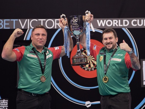 Wales' Gerwyn Price & Jonny Clayton (Kais Bodensieck, PDC Europe)