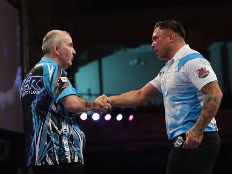 Phil Taylor & Gerwyn Price (Lawrence Lustig, PDC)