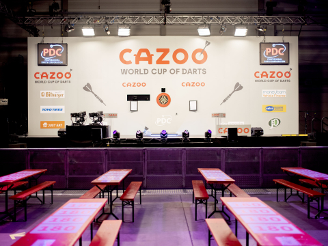 Cazoo World Cup of Darts stage