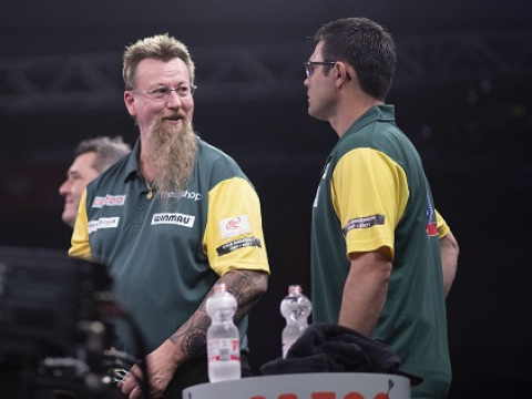 Simon Whitlock & Damon Heta - Cazoo World Cup of Darts (Kais Bodensieck, PDC Europe)