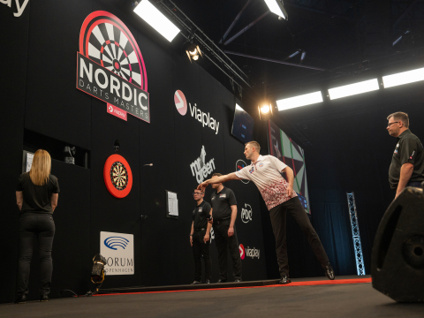 Nordic Darts Masters stage