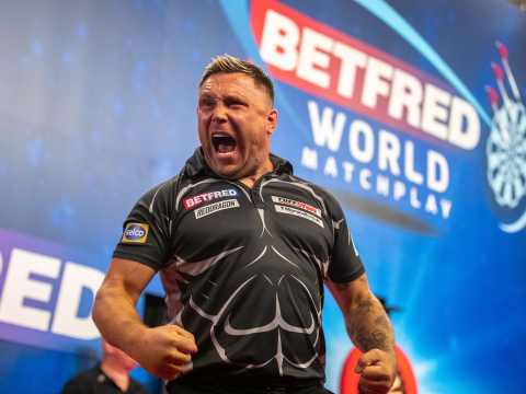 Gerwyn Price at the Betfred World Matchplay (Taylor Lanning/PDC)