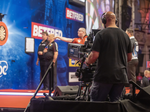 World Matchplay TV camera