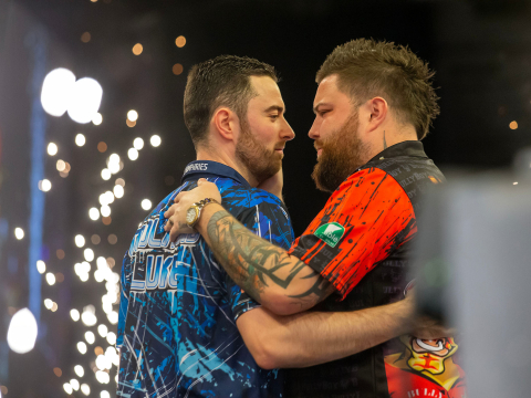 Luke Humphries & Michael Smith (Simon O'Connor/PDC)