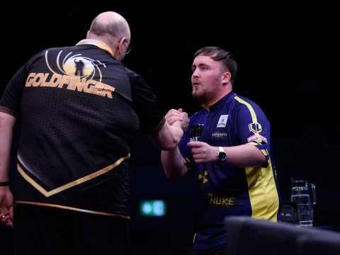 Andrew Gilding & Luke Littler (Kelly Deckers/PDC)