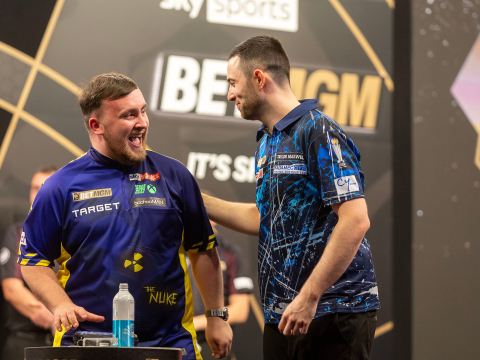 Luke Humphries & Luke Littler (Simon O'Connor/PDC)