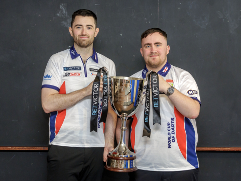 Luke Humphries & Luke Littler (Simon O'Connor/PDC)