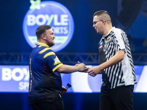 Luke Littler & Gian van Veen (Taylor Lanning/PDC)