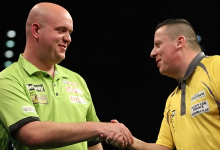 Michael van Gerwen & Dave Chisnall - Betway Premier League (Lawrence Lustig, PDC)