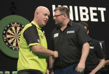 Michael van Gerwen & James Wade (Lawrence Lustig, PDC)