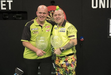 Michael van Gerwen & Peter Wright (Lawrence Lustig, PDC)