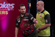 Jonny Clayton, Michael van Gerwen (Lawrence Lustig, PDC)