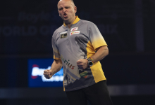 Darius Labanauskas celebrates (PDC)