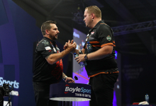 Jonny Clayton & Dirk van Duijvenbode (Kieran Cleeves/PDC)