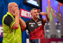 Michael van Gerwen & Nathan Aspinall (Taylor Lanning/PDC)