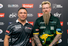 Gerwyn Price & Simon Whitlock (Photosport, PDC)