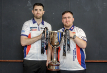 England's Luke Humphries & Luke Littler (Simon O'Connor, PDC)